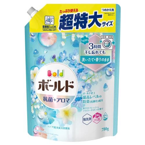 P＆G　ボールド　フラワーサボン　　抗菌＋アロマ　超特大サイズ　780g　20袋 Amazon.co.jp: P&G ボールドジェルフラワーサボン替超特大 780G